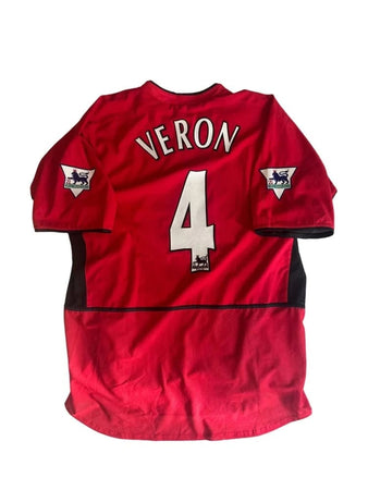 2002/2003 - Manchester United - Veron #4 (XL) [porté]